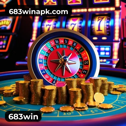 App 683win para iOS e Android — interface mobile, login biométrico e PIX integrado