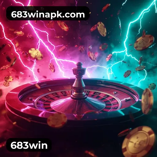 App 683win para iOS e Android — interface mobile, login biométrico e PIX integrado